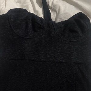 Anthropologie Hutch Halter Corset Midi Halter Dress